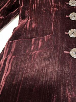 Yves Saint Laurent Rive Gauche size 36 velour jacket made in