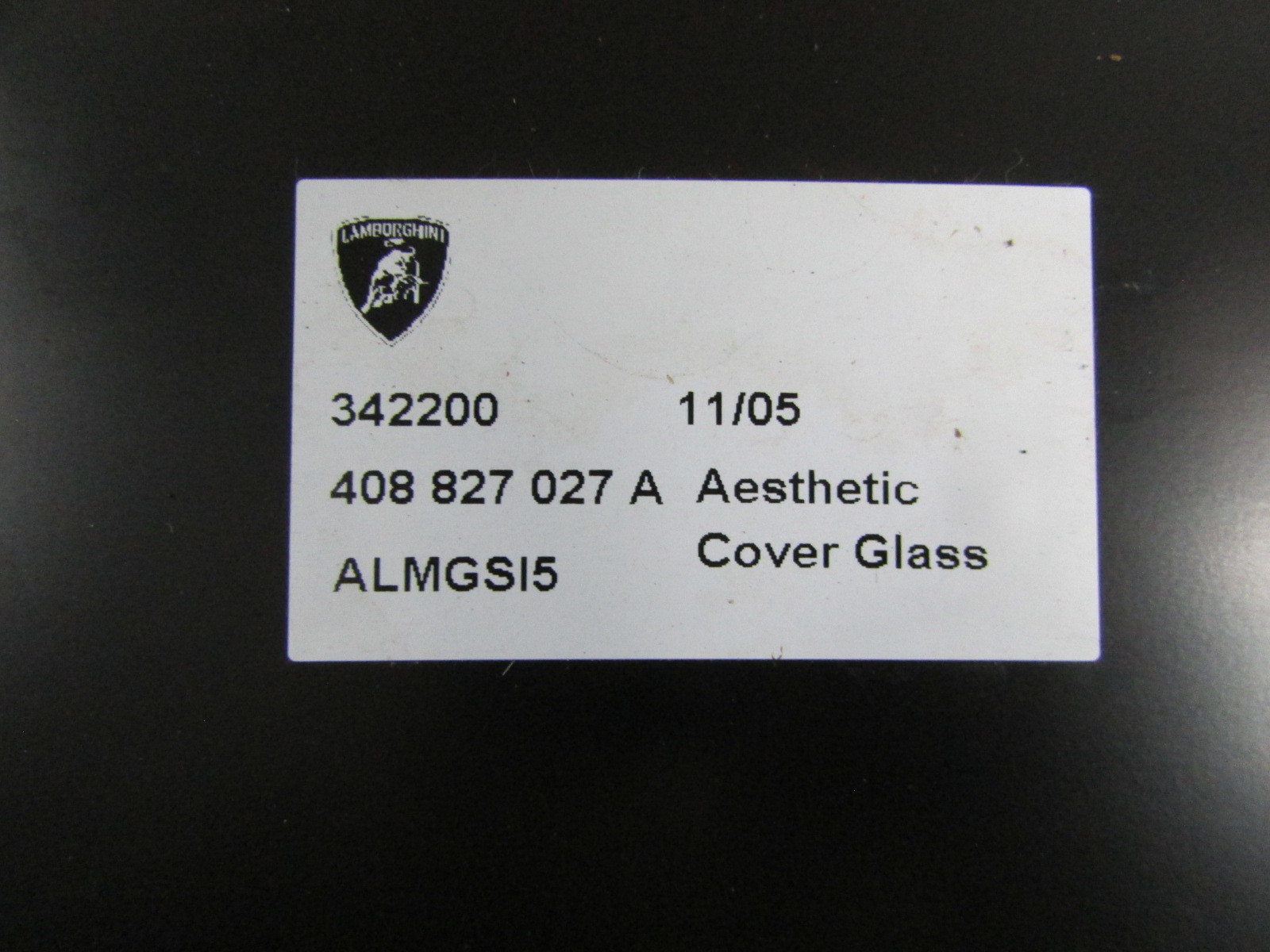 Lamborghini Gallardo, Spoiler Motor Cover, Used, P/N 408827027A