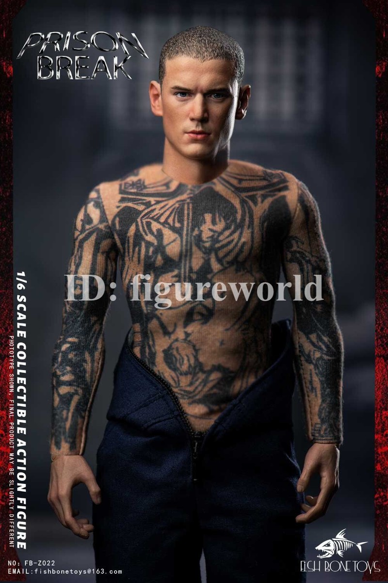 Pre-order FISH BONETOYS FB-Z022 1/6 Prison Break Michael Action