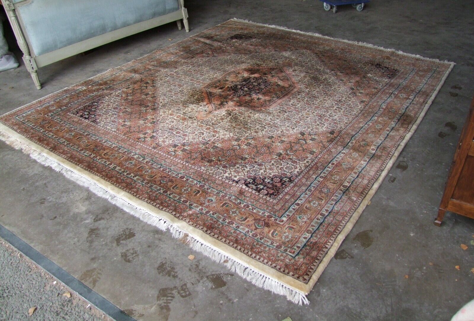 Vintage Continental 100% Wool Rug/Carpet - 3.1m x 2.6m - (SVRUG777)