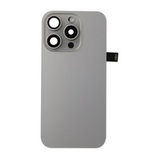 Back Glass Assembly with Camera Lenses Flash NFC Magnets for Apple iPhone 15 Pro