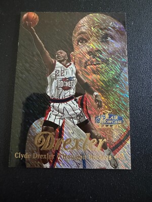 Clyde Drexler 1997/98 Flair Showcase Row 1 Parallel #43 Houston Rockets