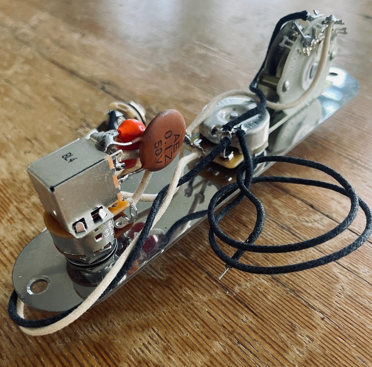 4 Way Fender Telecaster Wiring 250k CTS Varitone .022 Orange Drop