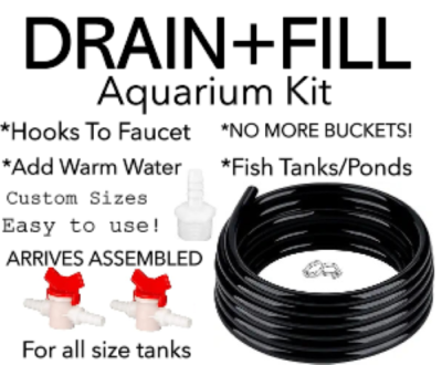 #ad #ad Drain amp; Fill Hose For Aquariums Ponds Fish Tanks Hook to indoor faucet $49.00