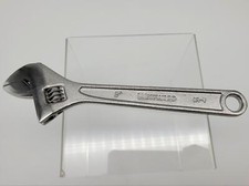 Westward Adjustable Wrench 8" L 1-1/8" Jaw SAE  Metric Chrome Steel 1NYA3