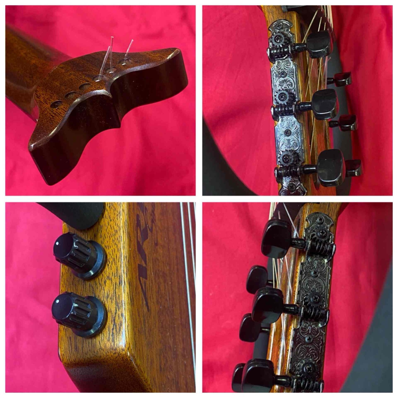 Aria AS101c Silent Nylon String Classical Electric Guitar