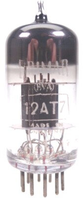 12AT7 = ECC81 = CV455 Brimar Radio Röhre tube Valvola tested #7845