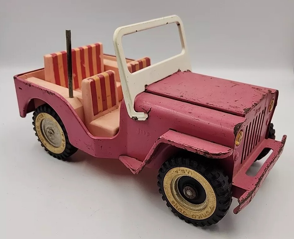 Tonka jeep ブリキ Vintage Tan Metal Tonka Jeep Toy | eBay