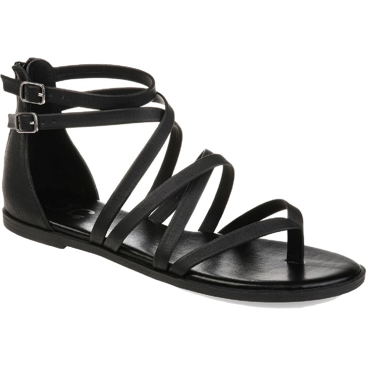 Женские сандалии-гладиаторы Zailie из коллекции Journee, черные, размер 9,5 (B,M) 1813