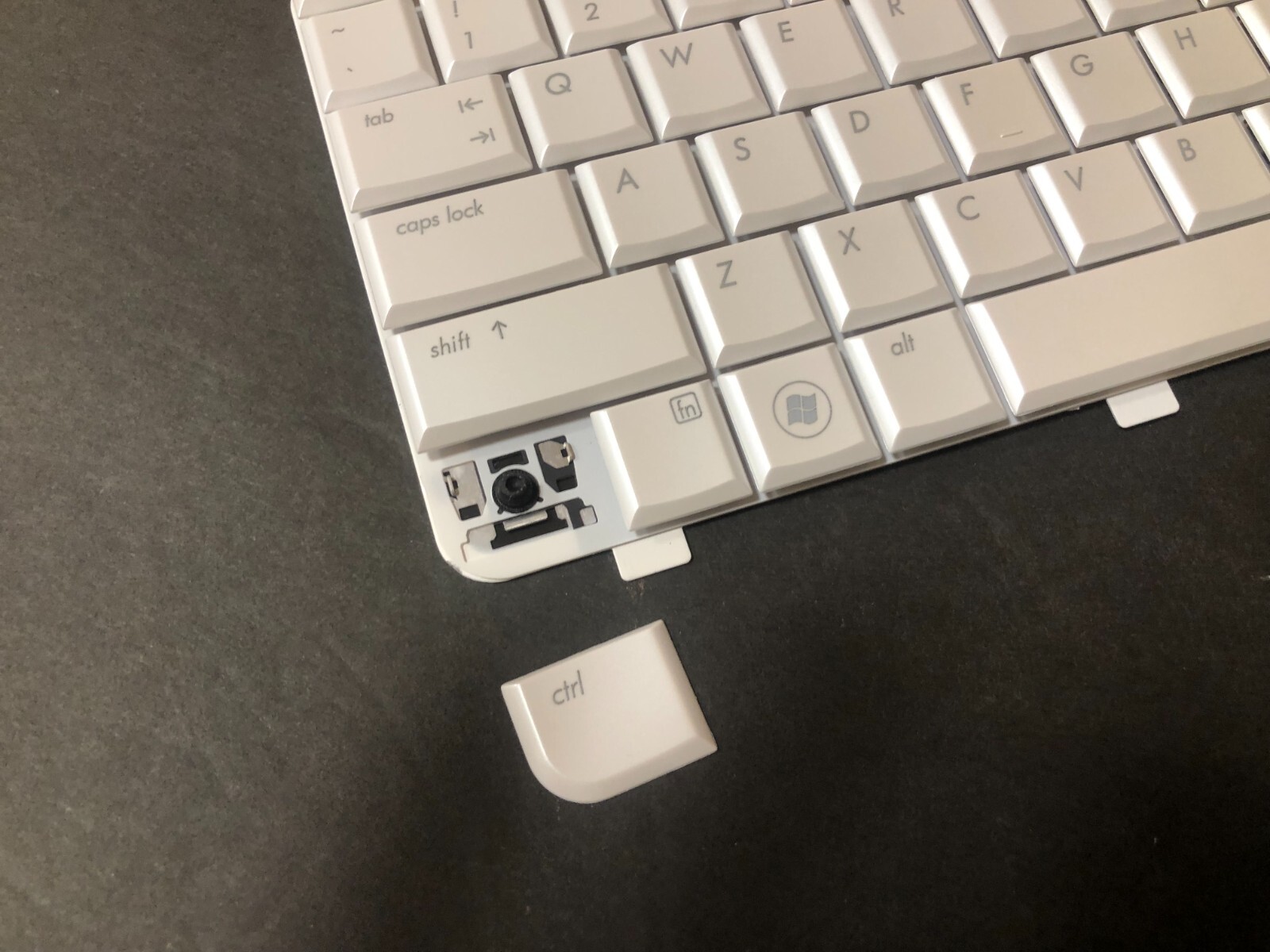 NEW HP PAVILION DV4 SERIES MOONLIGHT WHITE KEYBOARD NSK-HFD01 538108 ...
