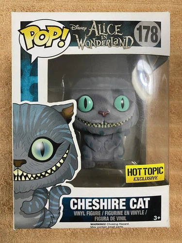 Funko Pop Flocked Cheshire Cat #178 Hot Topic Exclusive! Funko Pop Movies!