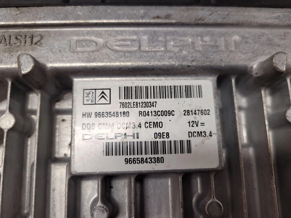 Centralina motore CITROËN C5 III Break TD ECU 9663548180 2.0 Diesel 2009 28648420 - Immagine 2 di 4