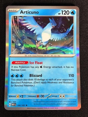 Pokemon Articuno 144/165 Holo (NM)