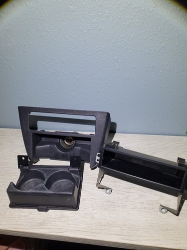1996-2000 Toyota RAV4 Dash Cup Holder Center Console Radio CD Bracket Gray OEM - Picture 1 of 4