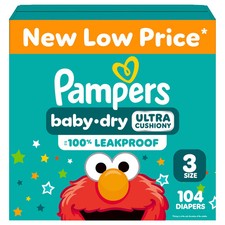 Pampers Baby Dry Diapers Super Pack - Size 3 - 104ct