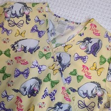 Disney Eeyore Scrub Top. Womans Size Medium