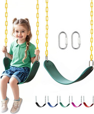 Heavy Duty Swing Seat, 66" Rust-Resistant Chains with 30" Ppc-Coated Section, Sw