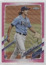 2021 Topps Chrome Update Target Pink Wave Refractor Brent Honeywell Jr 0st0