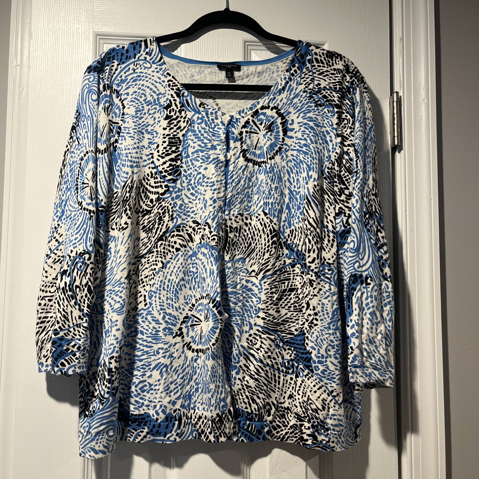 Talbots Lightweight Button Up Multicolor Cardigan… - image 4