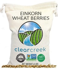 CLEAR CREEK Certified Glyphosate Residue Free Einkorn Wheat Berries  4 lb  ...
