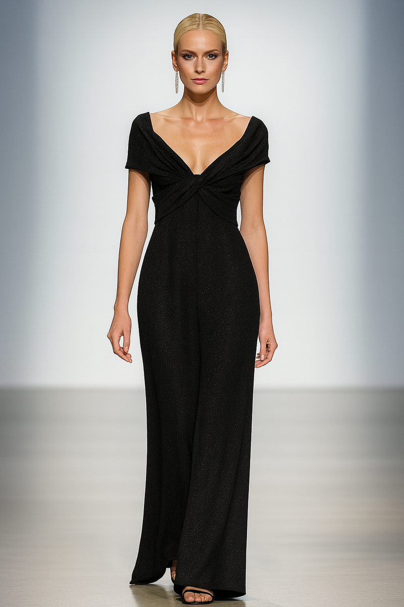 evening dress sample sale Luxury Formal Dress with Asymmetrical Neckline