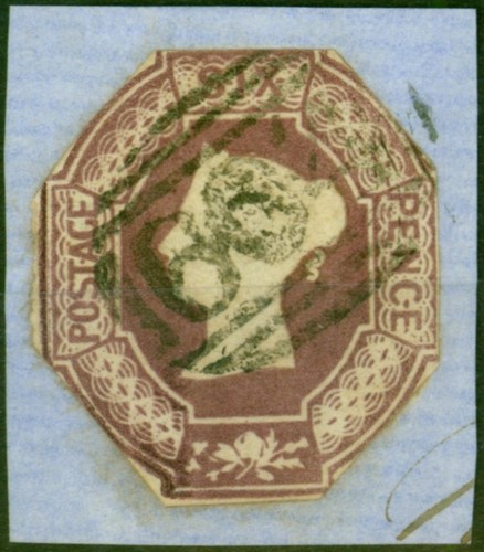 GB 1854 6d Mauve SG58 Fine Used C.T.S on Piece - 第 1/1 張圖片