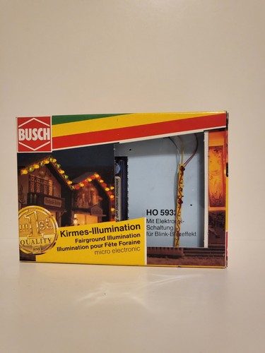 Busch escala H0 5932 luz continua iluminación de feria sin construir en embalaje original | Zustand: Gebraucht
