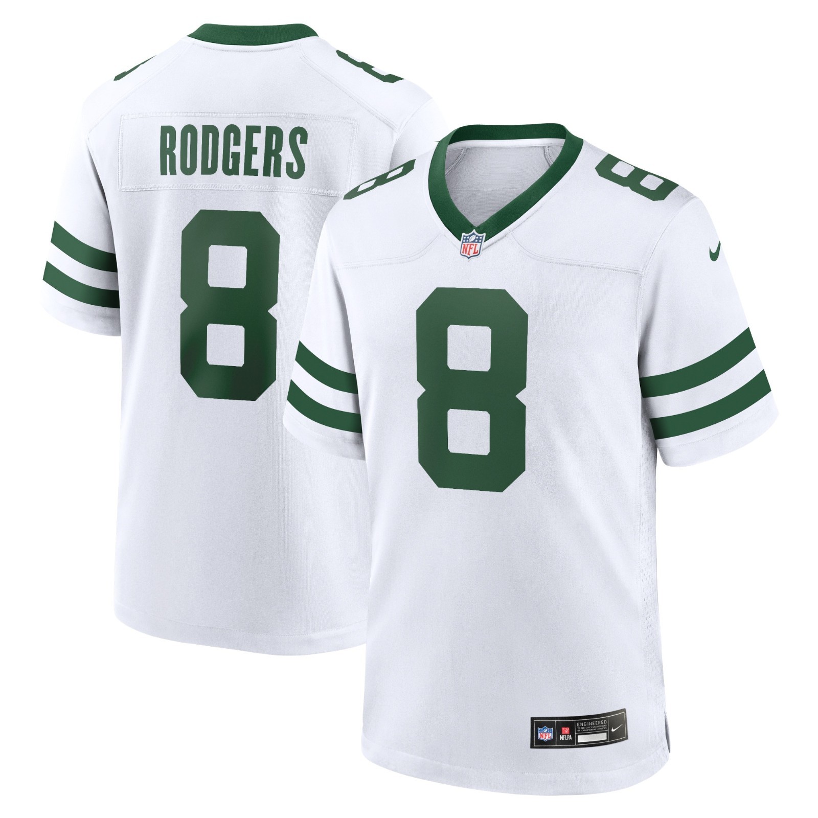 Aaron Rodgers New York Jets Nike Player Game Jersey - Legacy WhiteSize XL