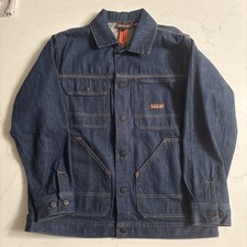 Patagonia Jacket Mens M Blue Denim Chore Coat Steel Forge Made in USA