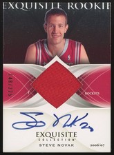 Steve Novak 06-07 Exquisite #70 RC Auto Patch Marquette Golden Eagles 148/225