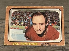 1966-67 Topps Val Fonteyne #108 Detroit Red Wings