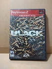 🔥 Black (Sony PlayStation 2, 2006) Greatest Hits Complete Tested PS2 CIB
