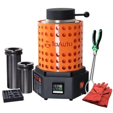 TOAUTO TRF3000 Resistance furnace 1+3KG Gold Melting Furnace 1800W 2102°F