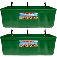 New Large Feed Trough and Goat Feeder - 2 Pack Hanging Feeder Waterer Bucket