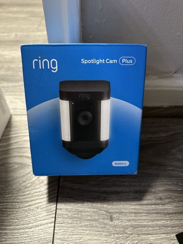 Ring - Spotlight Cam Plus Outdoor/Indoor Wireless 1080p Battery Surveillance ...