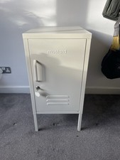 Mustard made ‘Shorty’ locker Style steel Cabinet - Chalk