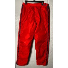 Vintage 80  s Patagonia Fleece Lined Nylon Pants Red /Blue -L