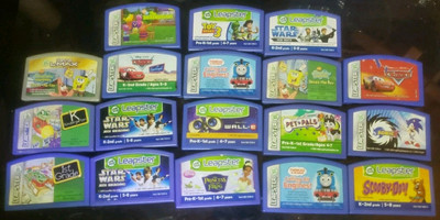 Lot of 18 Leap Frog Leapster Disney Star Wars Sonic Toy Story 3 Game Cartridges