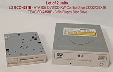 LG GCC-4521B DVD/CD-RW Combo Drive & TEAC FD-235HF 3.5" Floppy Disc Drive