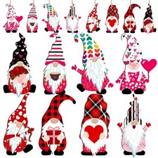 40 Pieces Wooden Gnome Ornaments Lovely elf Ornament Scandinavian Gnome Wooden H