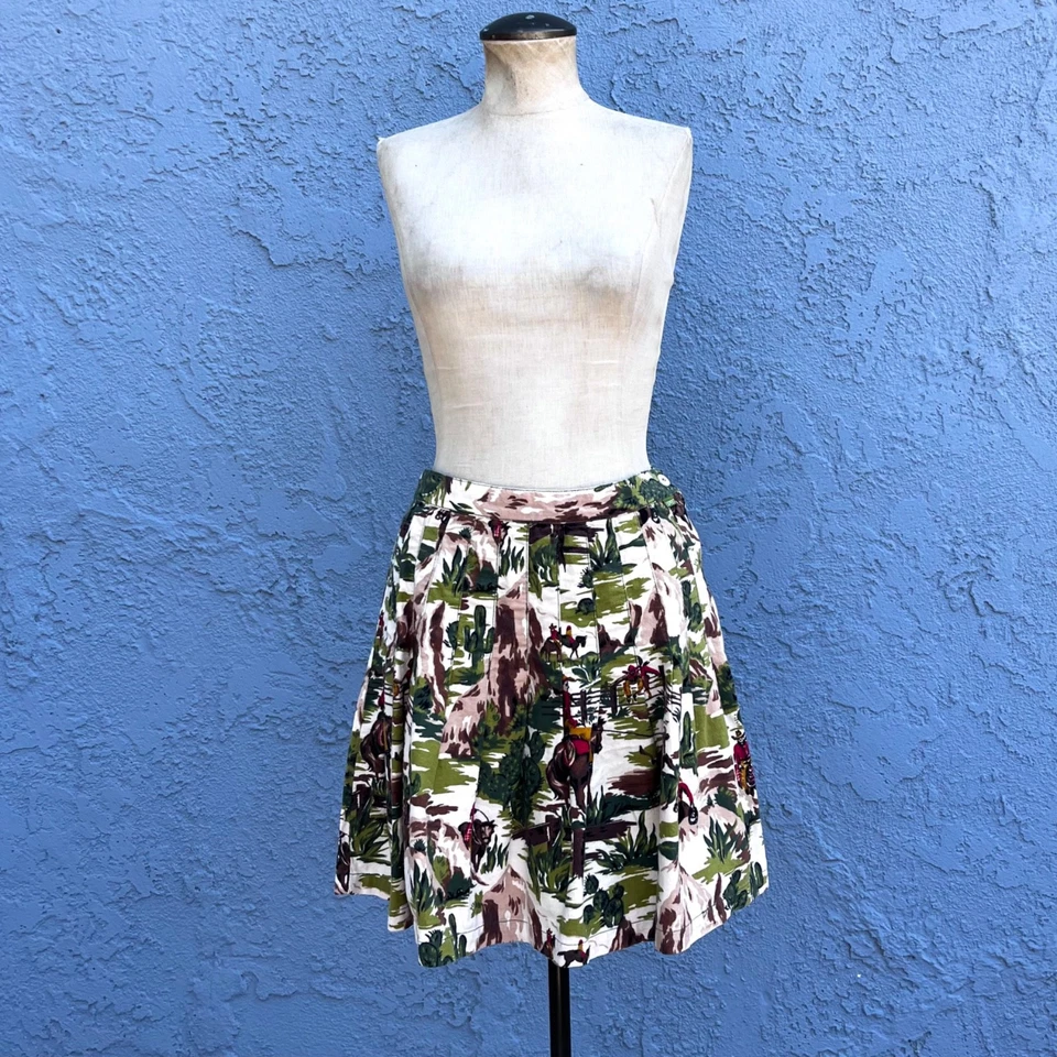 Falda vaquera de colección Esprit línea A plisada hasta la rodilla pequeña 9/10 Cati suroeste Foto 2 de 4