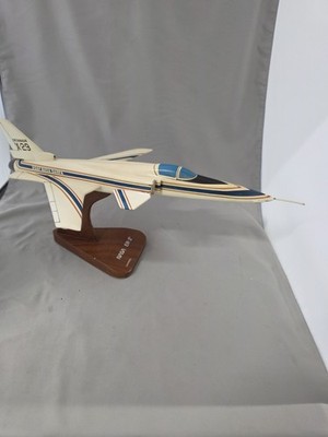 Grumman X-29 Forward Swept Wings NASA Test Aircraft Model  Hand Carved 