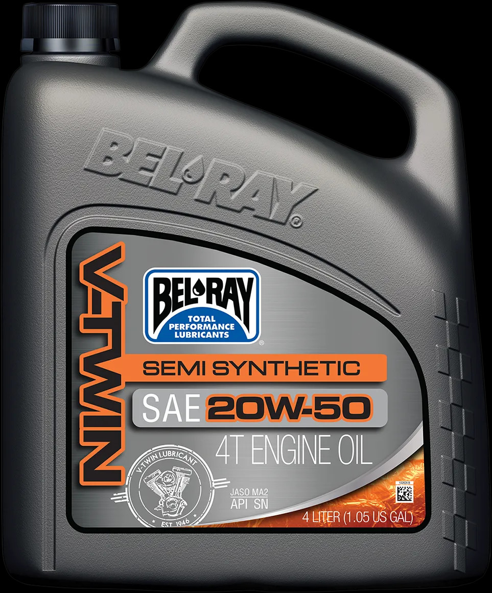 Bel-Ray 4T V-Twin Motoröl 20W-50 Mineralisch – 4 Liter Kanister Für Motorräder