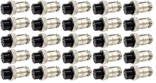 25 Lot Workman C-6 CB / HAM Radio Replacement Microphone Plug End Female 6-Pin