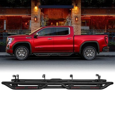 Drop Down Side Step Bars for 19-25 Silverado/Sierra 1500 2500HD 3500HD Crew Cab