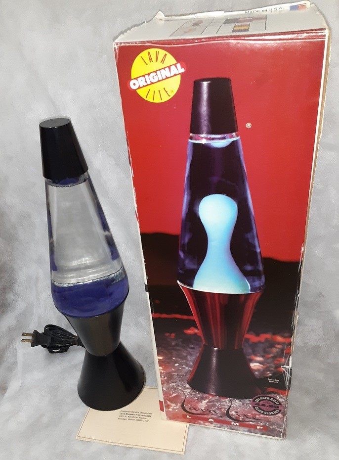 Vintage 1990 Original Lava Lite The Midnight Purple 8409 Lava Lamp WORKS