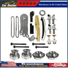 Timing Chain Kit & VVT Gears Cam Phasers For F-150 3.5L Ford Lincoln Taurus MKX