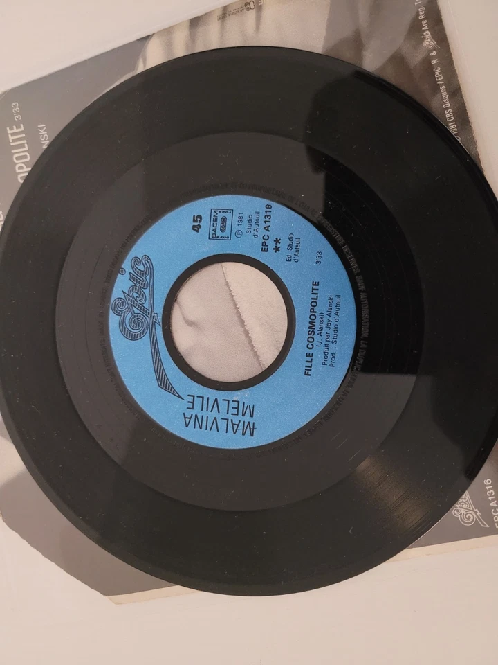 RARE -  Malvina Melvile – Prise Au Piège -Electronic, Pop french   1981 NM/NM - Photo 3/4