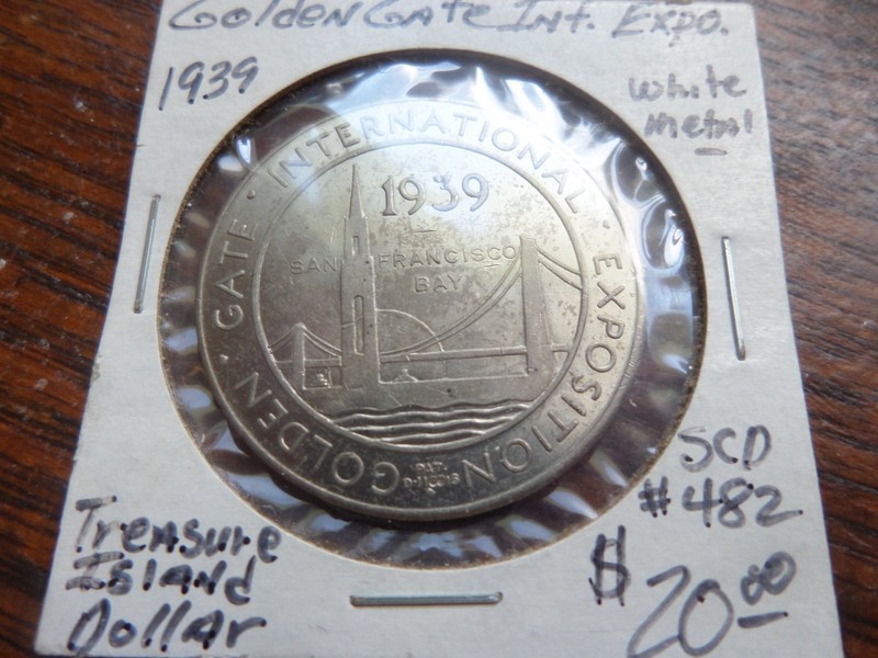 1939 Golden Gate International Exposition Treasure Island Coin Token