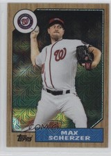 2017 Topps Silver Pack 1987 Design Chrome Max Scherzer #87-MS 0c4